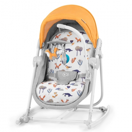 Шезлонг-качалка 5 в 1 Kinderkraft Unimo Forest Yellow